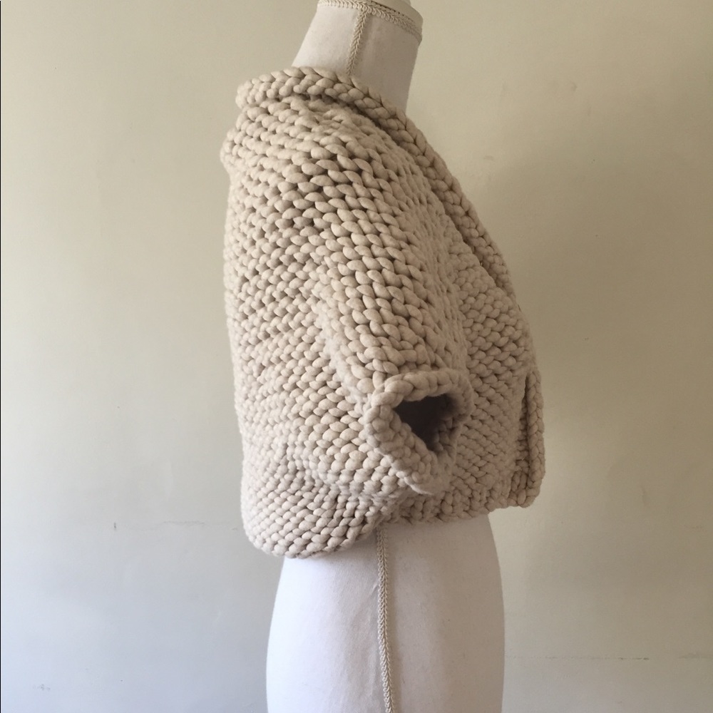 SOLDBrunello Cucinelli Cream woven cardigan jacket - Picture 2 of 5